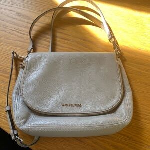 Grey leather Michael Kors purse